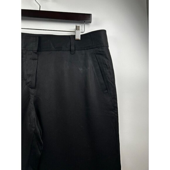 Ann Taylor LOFT Marisa Black Slim Pants w/Zipper Ankles Size 8‎ | Work Trousers - Picture 4 of 8